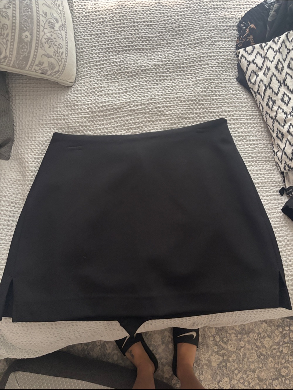 Express Black Mini Skirt with Side Slits
